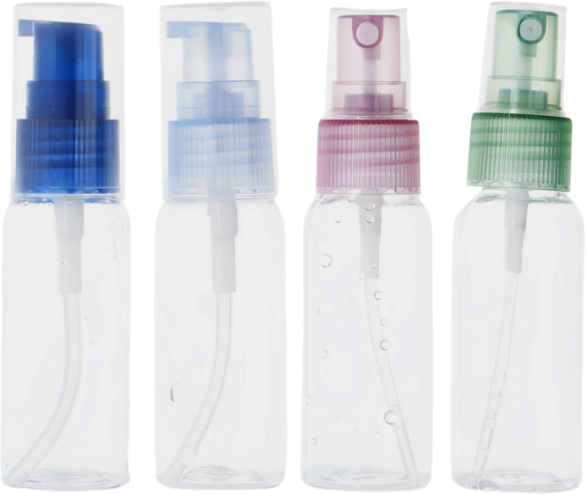 플라잉타이거 코펜하겐 컬러캡 스프레이 공병 세트 30ml 빈 용기 화장품 여행용 유로커머스, 4개, 혼합