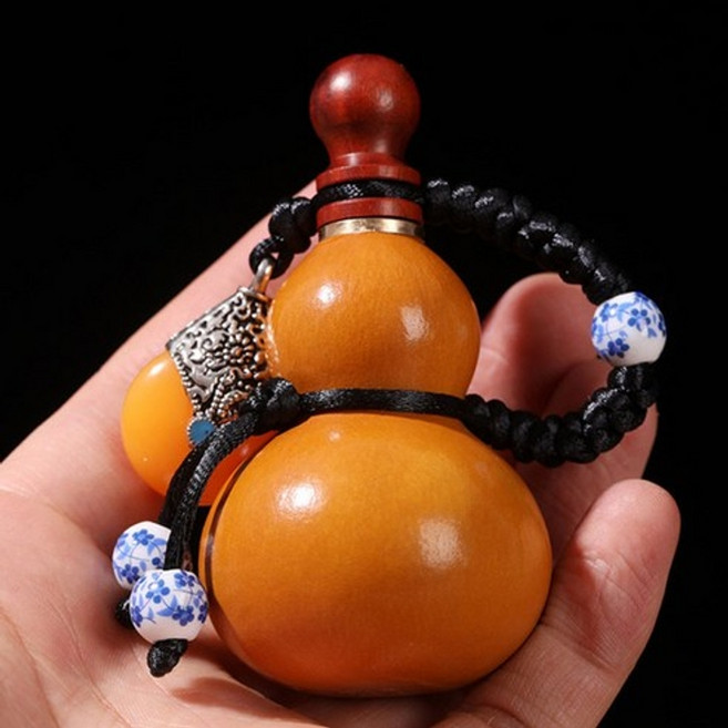 풍수 호리병 술병 조롱박 장식 빈 와인 술항아리 주병, 높이 8cm, 1개