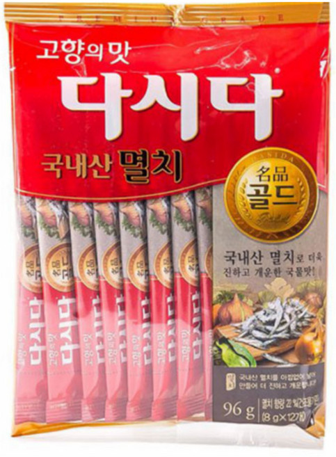 CJ 멸치다시다 명품골드 96g, 1개