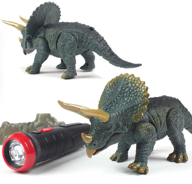 리모콘 RC 트리케라톱스 공룡 무선조정, 1개
