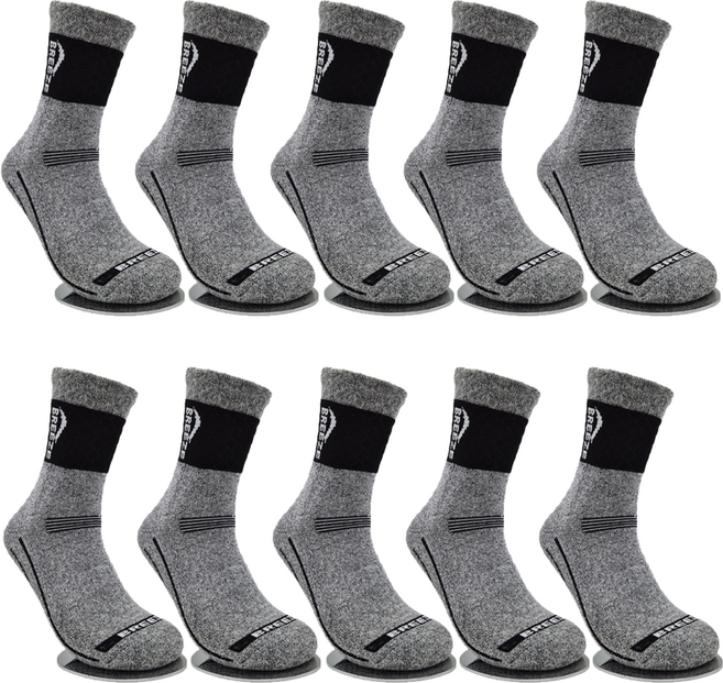 브리즈 남성용 등산양말 10켤레, 검정색상계열 10켤레, 10개