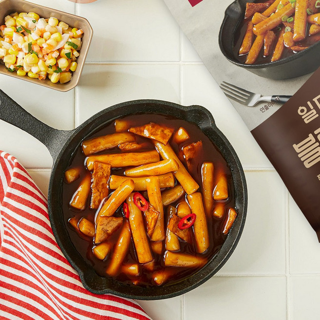일상적미식 일미 레드 블랙떡볶이, 1개, 370g