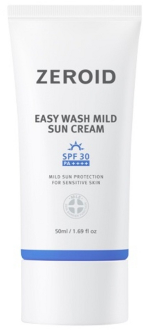 제로이드 이지워시 마일드 선크림 50ml+샘플파우치, 1개