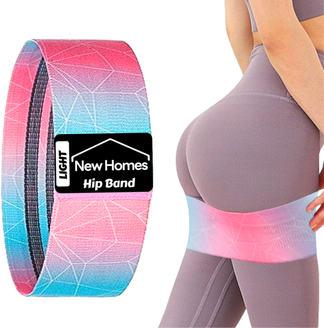 뉴홈즈 힙업 루프밴드 홈트 스쿼트 힙밴드, 약(60파운드), 1개