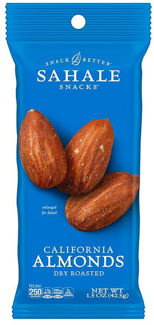 사헤일 스낵 허니 아몬드 글레이즈드 믹스 1.5온스 그랩 앤 고 백(18팩) - 타르트 크랜베리와 마다가스카르 바닐라를 곁들인 건식 로스팅 디럭스 믹스 너트 비 GMO 코셔, California Almond