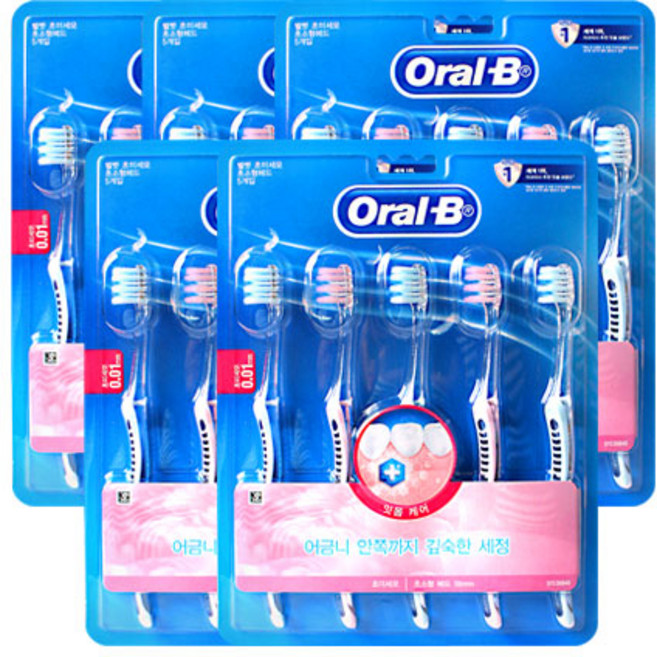 오랄비 벨벳 잇몸케어 칫솔, 1개입, 25개