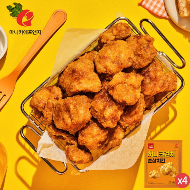 [마니커에프앤지] 허니크런치 순살치킨 340g(4봉), 상세 설명 참조, 상세 설명 참조