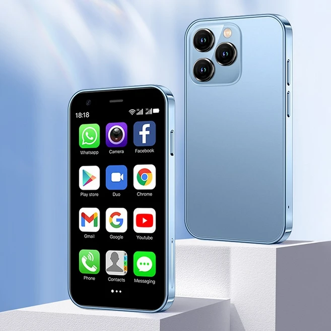 SOYES XS15 미니 안드로이드 8.1 스마트폰 3.0인치 디스플레이 2GB RAM 16GB ROM 듀얼 SIM 대기 플레이 스토어 3G 리틀 폰, 푸른색 - 쿠팡