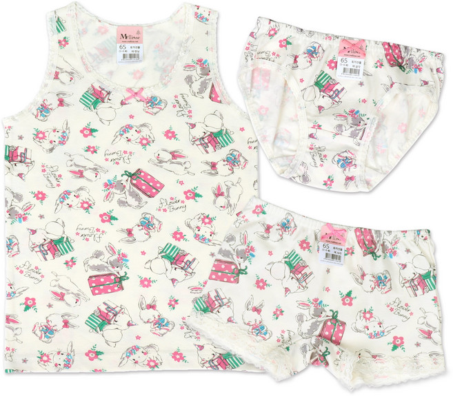 멜리스 토끼선물 면스판 유아동 속옷(런닝 사각 삼각 선택)