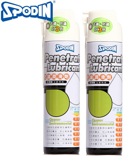 【SPODIN】防鏽潤滑油600ml 滲透 除濕 絕緣 去汙, 2個