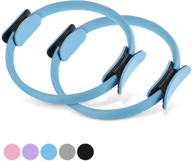 메디플릿 요가 써클 홈트 운동 기구 필라테스 링, 블루, 2개