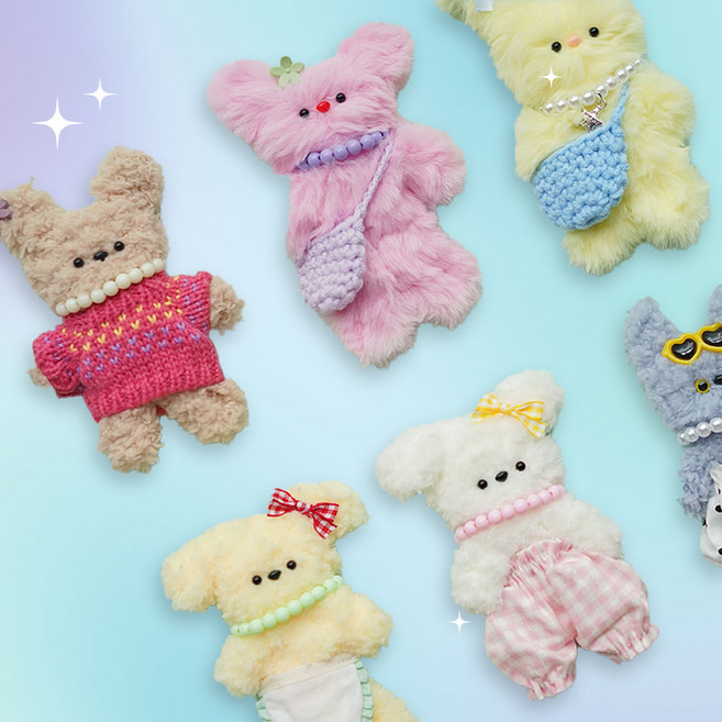 락해심 DIY 모루인형 만들기 풀구성 부자재 세트, 03번, 1세트