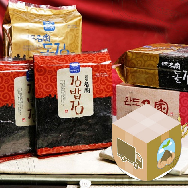 국산 완도 돌 김밥 김 2종 선물세트 WD-MG(총 400장), 1세트, 1세트