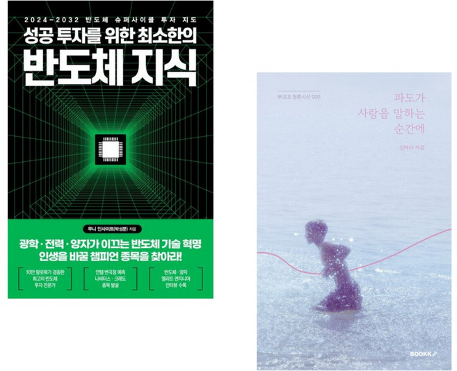 (무니 인사이트) 성공 투자를 위한 최소한의 반도체 지식 + (김바다) 파도가 사랑을 말하는 순간에 (리커버 에디션) (전2권)