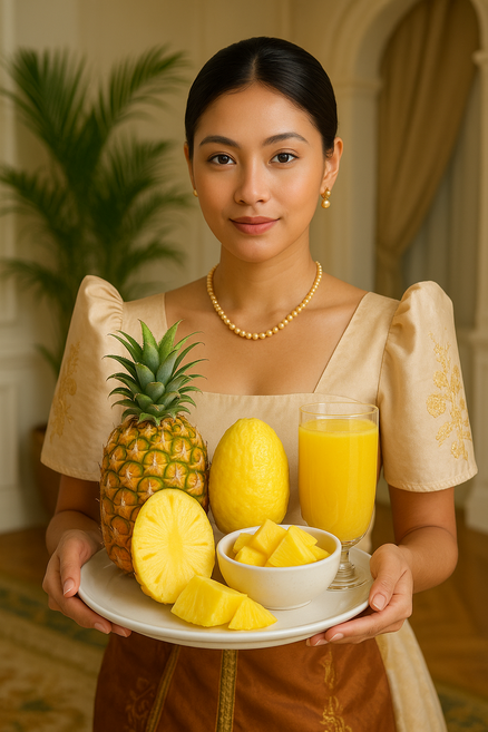 [디어브릭스] 7차완판! 필리핀 프리미엄 달콤새콤 고당도 파인애플 H백화점 납품 호텔 카페 레스토랑 납품용 대용량 업소용, 1개, [당도끝판왕] 소과 3입 3kg 내외