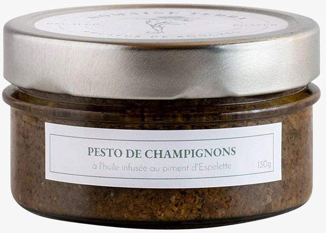 프랑스 Domaine Terra 에스펠레트 후추가 함유된 오일을 곁들인 버섯 페스토 130g, 1개