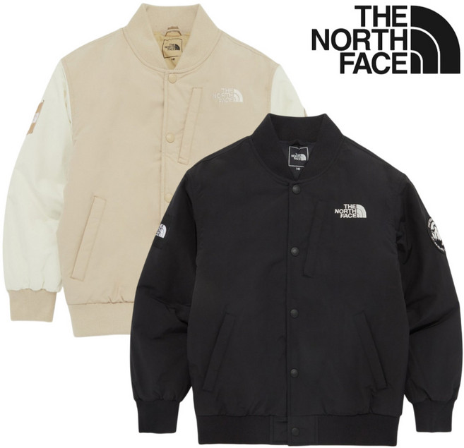 [백화점발송] 노스페이스 키즈 경량 패딩 야구 항공 점퍼 간절기 보온 남아 여아 등원 등교 운동