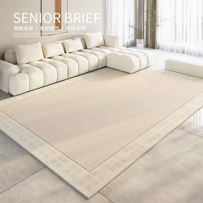 水晶絨地毯 - 客廳/臥室防滑地毯 大尺寸房間地毯