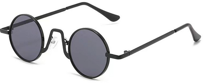 레트로 틴트 선글라스 파티 인싸 원형 레옹 알작은 안경 복고 눈알 가리개