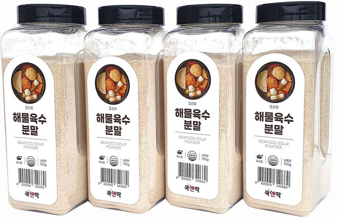 새마원 쿡앤딱 해물육수 분말 700g 가루 파우더료, 4개