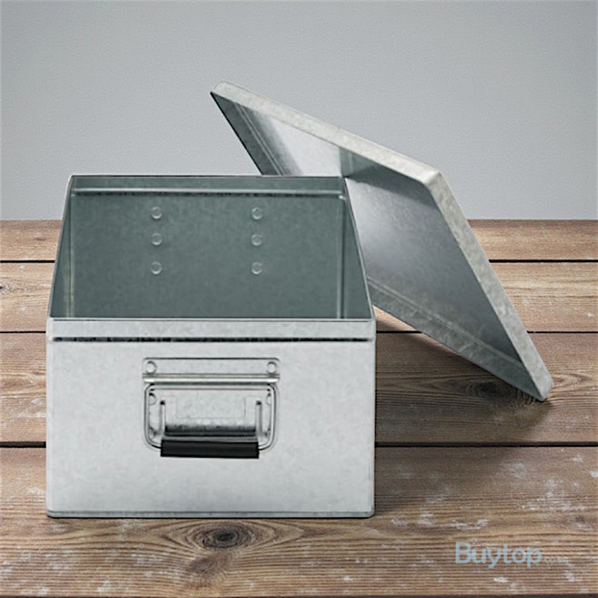 무인양품 인테리어 수납함 정리박스 다용도 함석박스 26x37x16cm, 1개