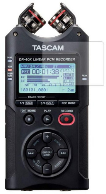 TASCAM DR-40X용 액정 보호 필름 매트(반사 저감) 타입, 1개