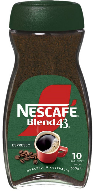 네스카페 블렌드 43 에스프레소 인스턴트 커피 Nescafe Espresso Instant Coffee, 1개, 1개입, 300g