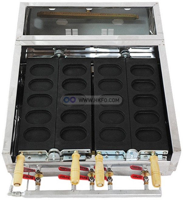 LPG용 가스식 계란빵기계 2열 10p