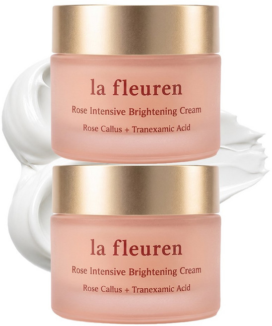 라프레앙 로즈 화이트닝 미백크림 50ml 트라넥삼산 기미 잡티 미백 기능성 크림, 2개