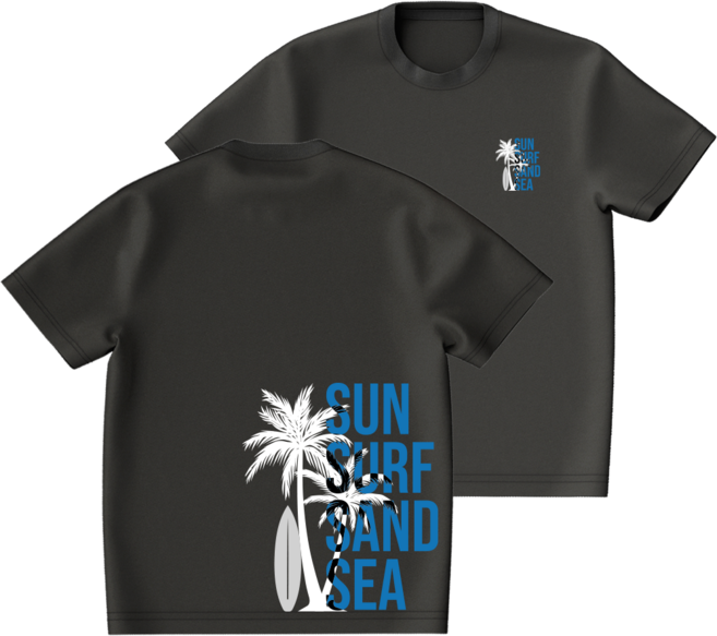 오버핏 반팔 래쉬가드 써니데이