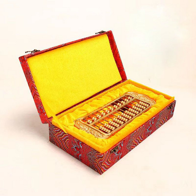 黃銅算盤 一本萬利 如意算盤 營業裝飾品 客廳辦公室擺設, 通用