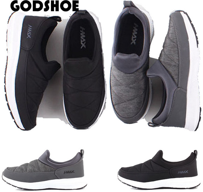 갓슈 GODSHOE 맥스2스판 패딩슈즈 앵클부츠 압축패딩방한화 패딩슬립온 방한화