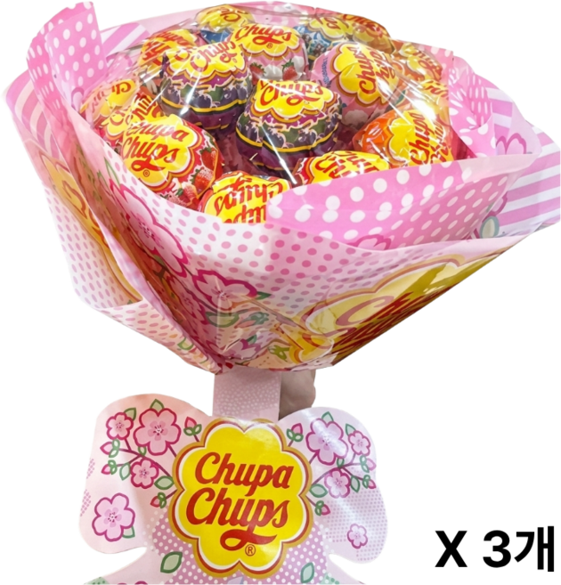 츄파춥스 부케 사탕 꽃다발, 3개