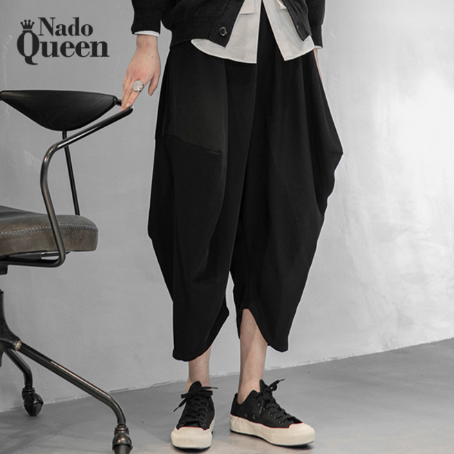 퀸앤조이여성 봄여름 간절기 여성바지 교복처럼 입는 편안한 밴딩 하렘 팬츠 빅사이즈 데일리 캐주얼