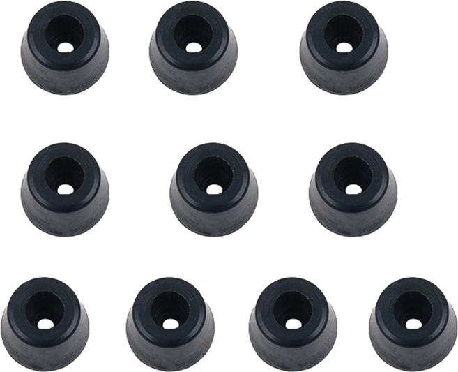 코리아마켓 층간소음 방지 의자 원형 라디오발 고무발 가구 발캡, 10개, 블랙