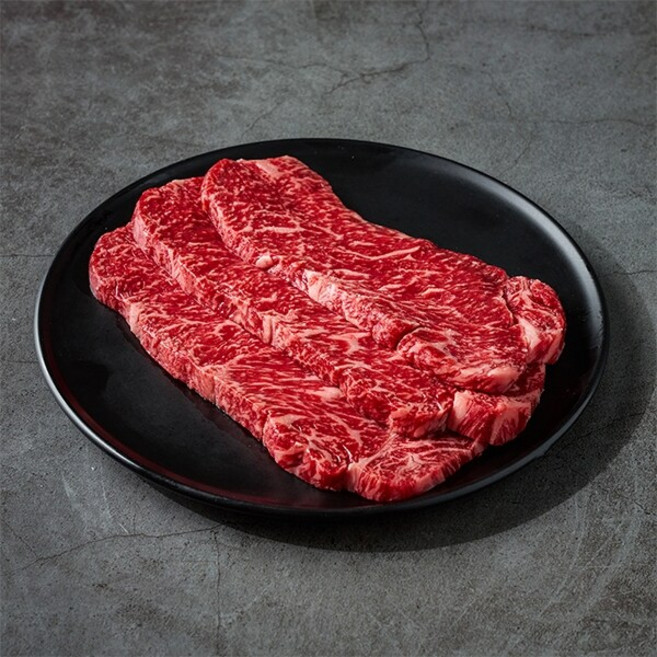 웻에이징 육즙 한우 1+등급 채끝 300g x 2팩, 2개