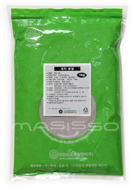 이든 생 흑미분말 국산 100% 1kg 생흑미 가루, 1개