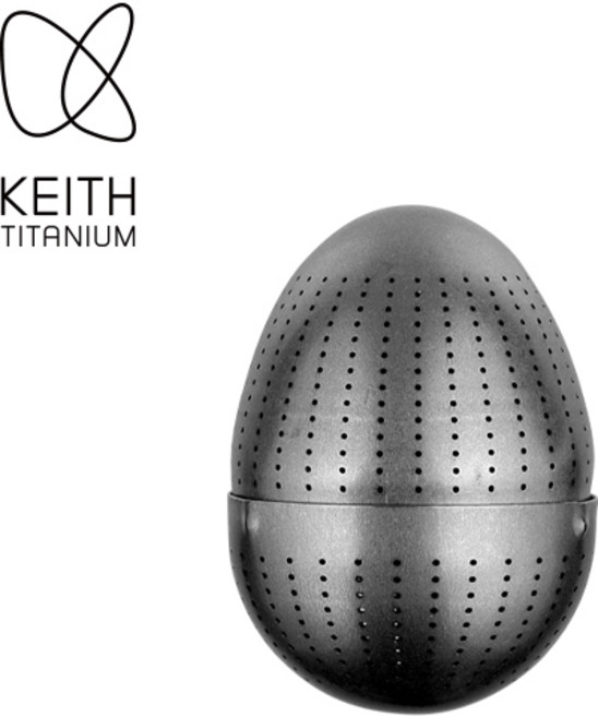 [키이스] 티타늄 계란형 티 인퓨저 Ti3920 티탄 거름망, 단품, 1개