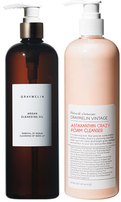 그레이멜린 아르간 클렌징 오일 500ml + 크레이지 대용량 폼 클렌져 아스타잔틴 500ml, 1개