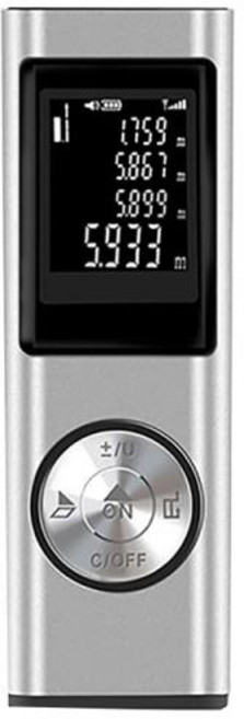 가정용 적외선 레이저 거리 측정기계량기볼륨각도피타고라스 다기능 40m, 1개