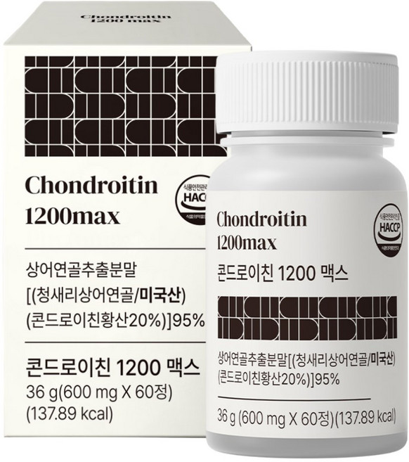 자연속의이야기 상어연골 콘드로이친 1200 맥스, 1개, 60정