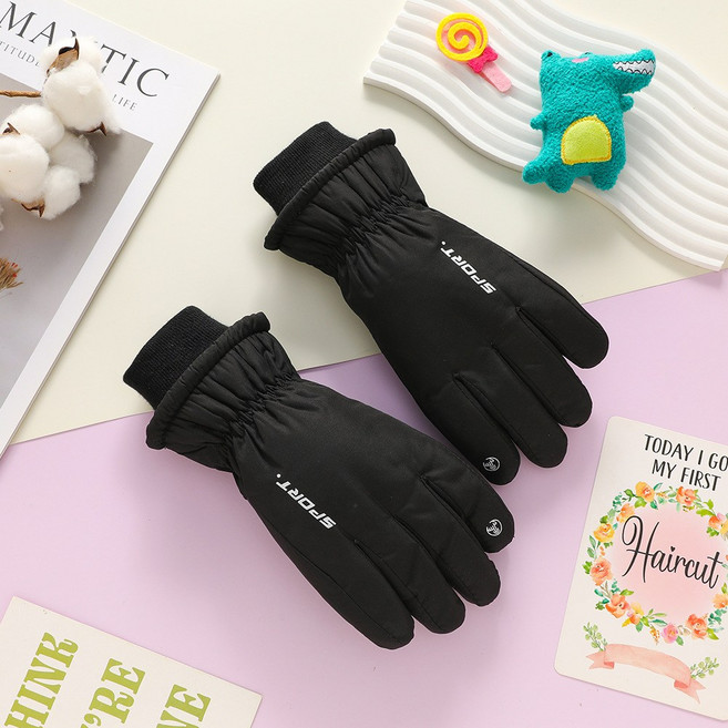 룩앤필 아동 주니어 따뜻한 기모안감 스키 패딩 장갑