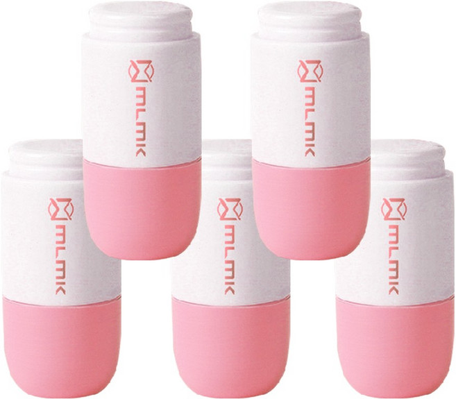 루아르모 택배송장지우개+커터 2in1 개인정보 보호 지우개 세트, 5개, 핑크