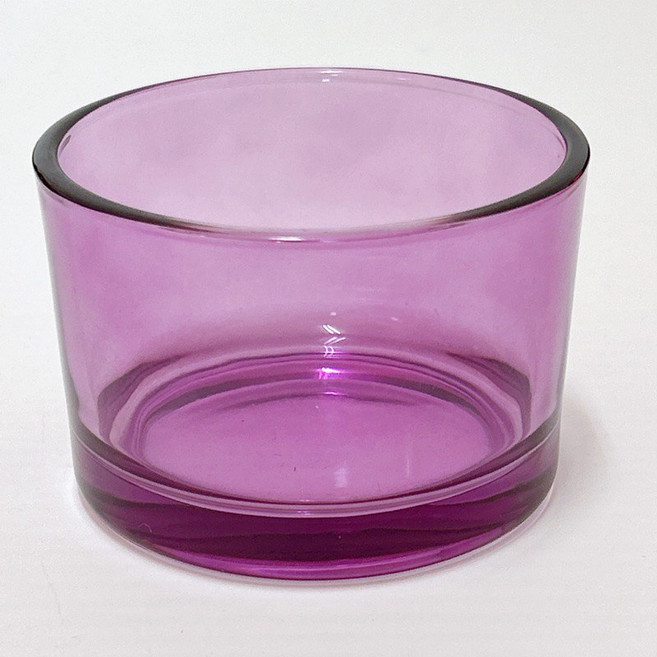 VITO zakka 100g蠟燭杯 無火香薰玻璃杯，精緻香氛，安全持久，zakka風格, 1個, 紫色