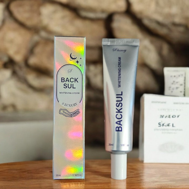 [뽀얀피부]+더에스럭셔리 백설 화이트닝크림 THE S'LUXURY 색소침착커버 톤커버 주름커버 장벽개선 보습개선 탄력개선, 35ml, 1개