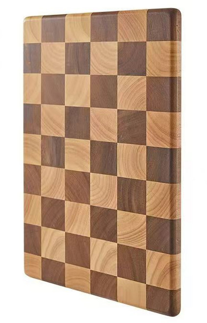相思木棋盤格菜板 實木砧板, 36*26*2.5cm, 1個