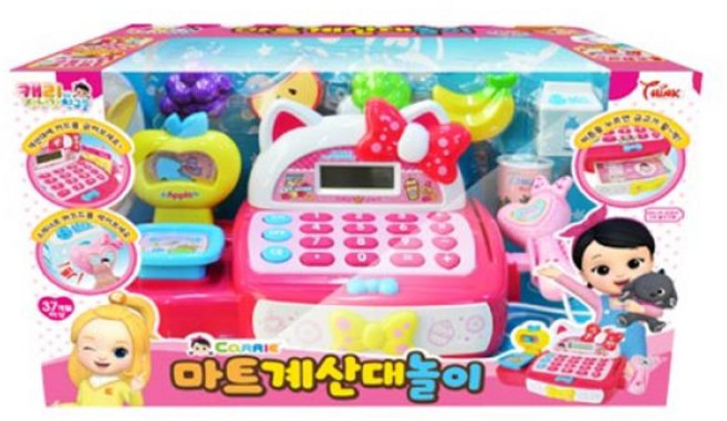 캐리와장난감친구들 마트 계산대놀이, 혼합 색상, 1개