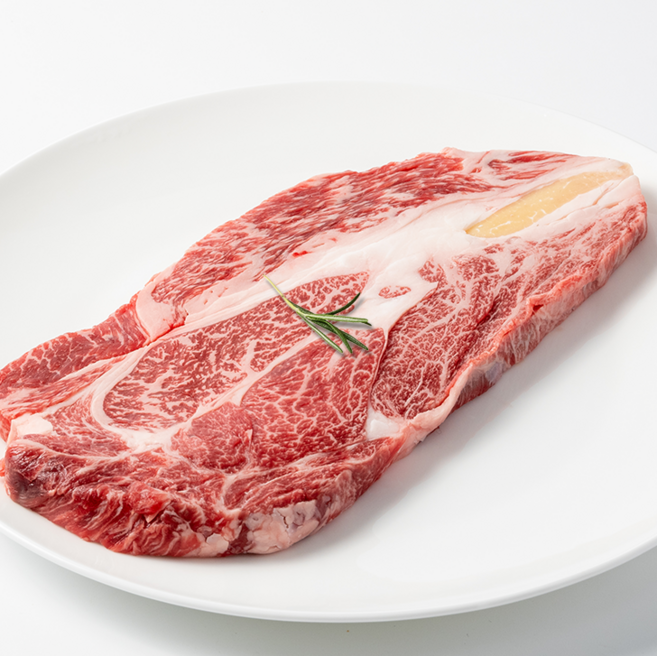 우마왕 한우 등심 소고기 구이용 1++ 투뿔, 200g, 2개