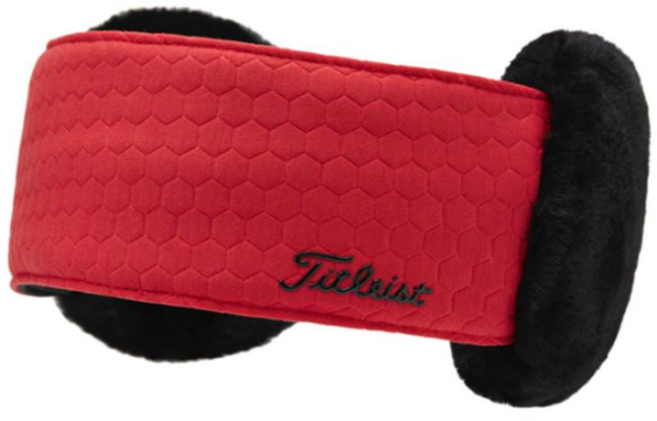 타이틀리스트 우먼스 윈터테크 이어워머 TA22WWTEWK, TA22WWTEWK 레드+블랙, 1개