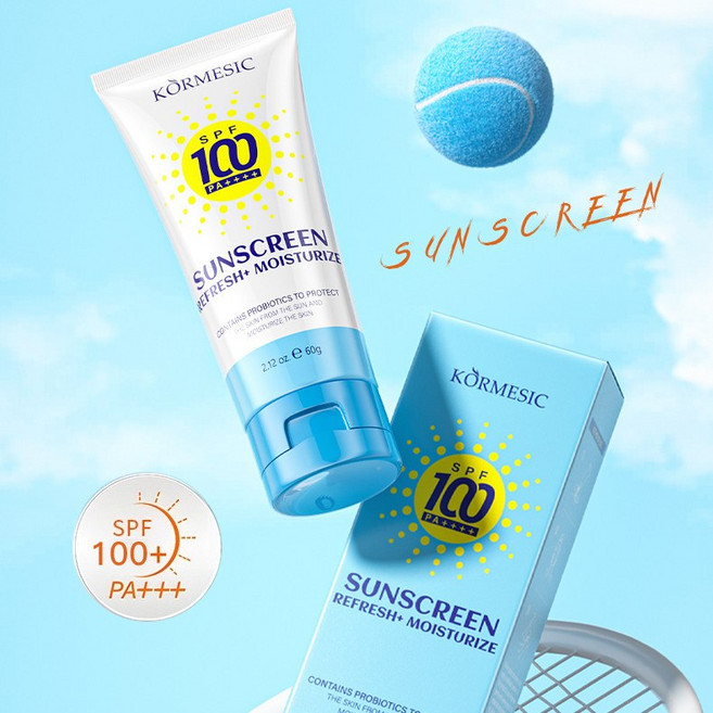 코르메식 1+1 리프레싱 유산균 선크림 자외선 차단 SPF100 PA++++, 2개, 60g